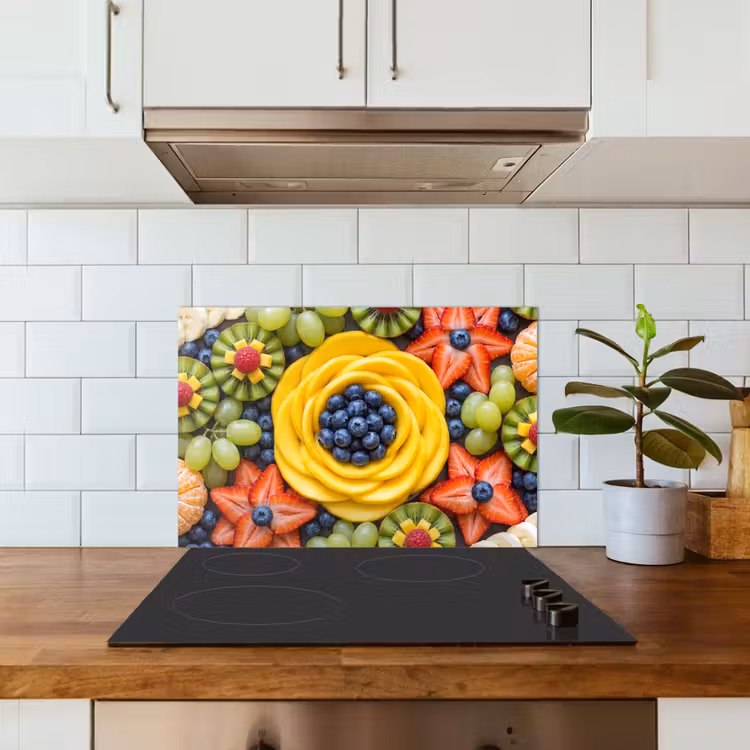 Kitchen splashback for hob - Fruit - Arrangement - Healthy - Colorful - Food — 3