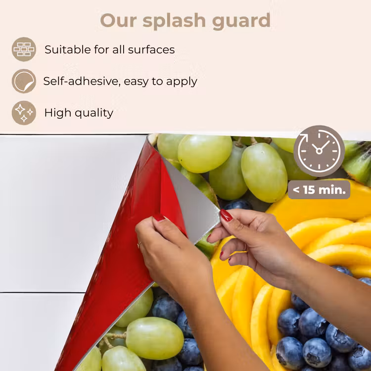 Kitchen splashback for hob - Fruit - Arrangement - Healthy - Colorful - Food — 4