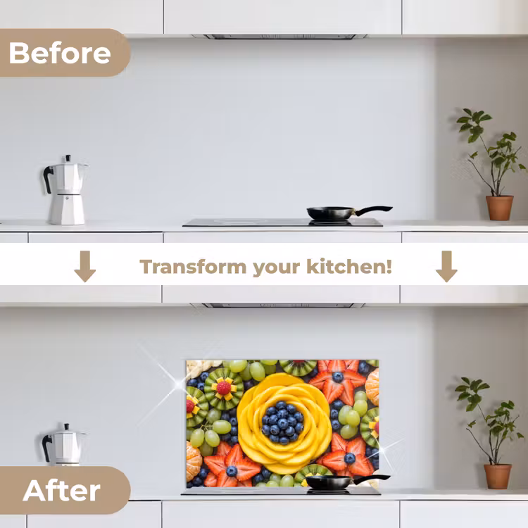 Kitchen splashback for hob - Fruit - Arrangement - Healthy - Colorful - Food — 7