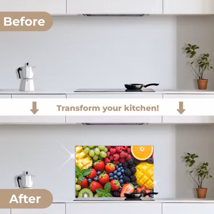 Kitchen splashback for hob - Fruit - Fresh - Colorful - Food — 7