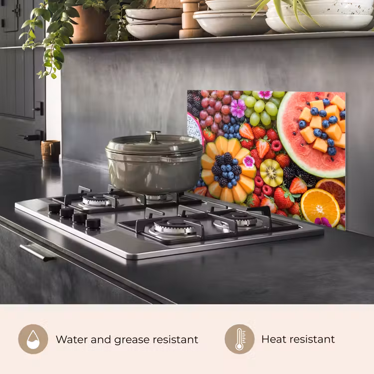Kitchen splashback for hob - Fruit - Fresh - Variety - Food - Colorful — 2