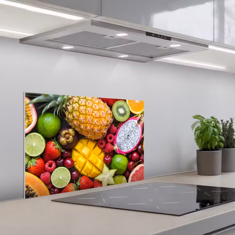 Kitchen splashback for hob - Fruit - Selection - Fresh - Healthy - Colorful — 1
