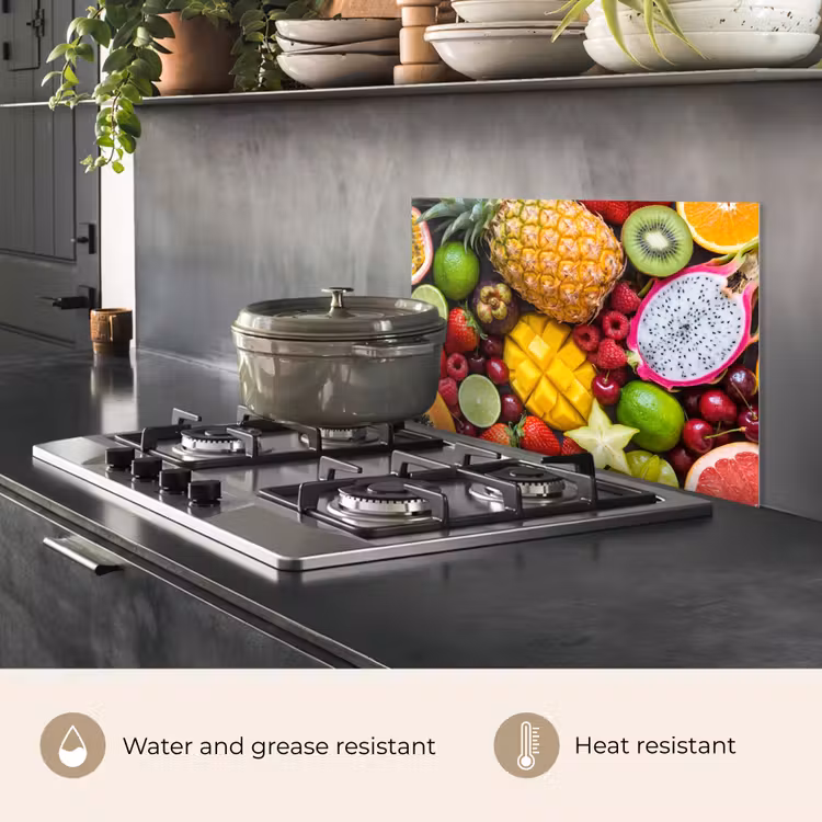 Kitchen splashback for hob - Fruit - Selection - Fresh - Healthy - Colorful — 2