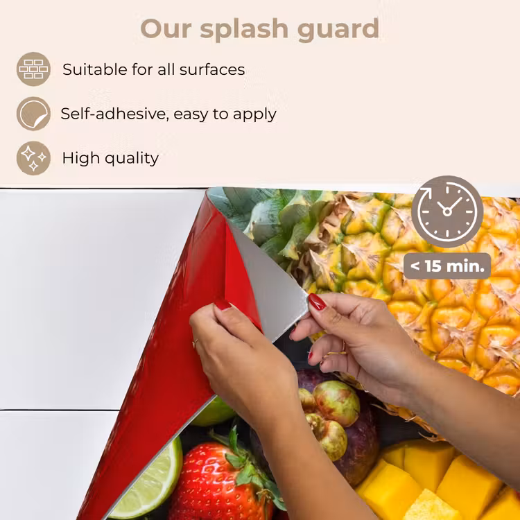 Kitchen splashback for hob - Fruit - Selection - Fresh - Healthy - Colorful — 4