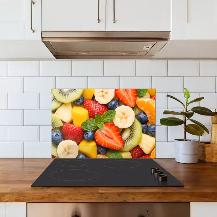 Kitchen splashback for hob - Fruit - Slices - Food - Colorful — 3