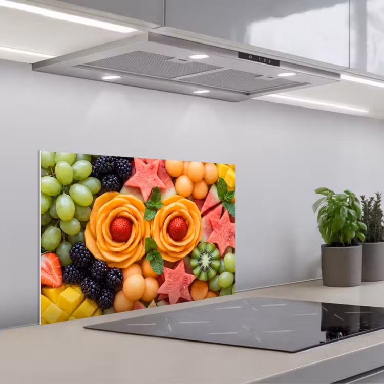 Kitchen splashback for hob - Fruit - Variety - Colorful - Fresh - Food — 1