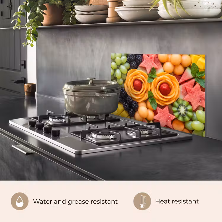 Kitchen splashback for hob - Fruit - Variety - Colorful - Fresh - Food — 2