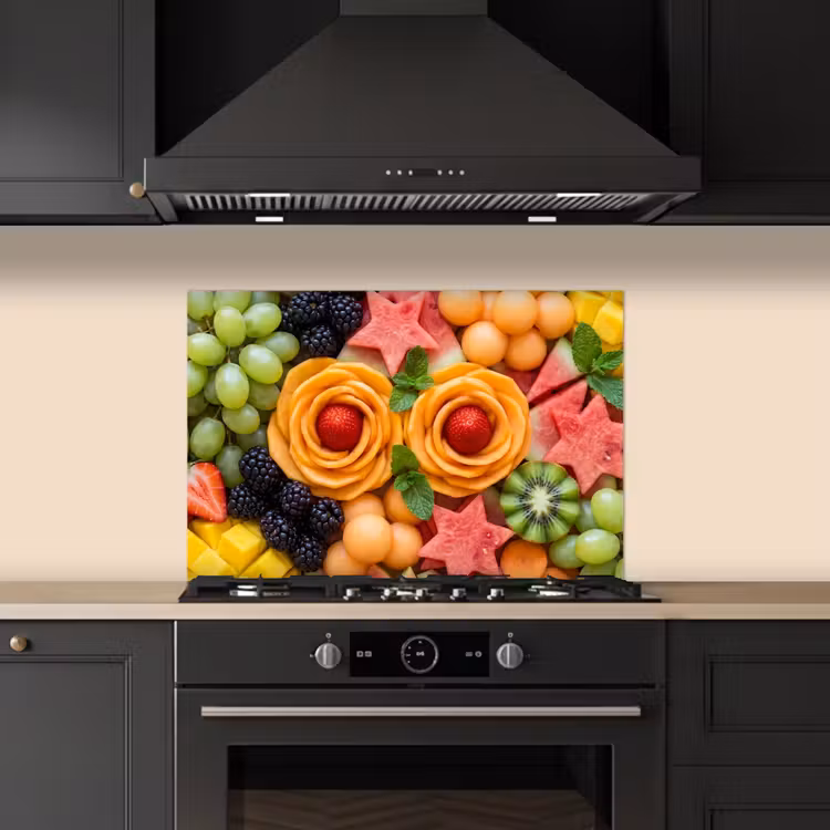 Kitchen splashback for hob - Fruit - Variety - Colorful - Fresh - Food — 5