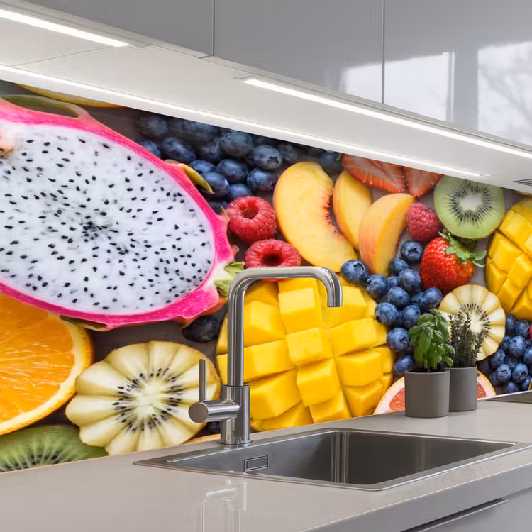 Kitchen splashback - Fruit - Sliced - Colorful - Food - Healthy — 2