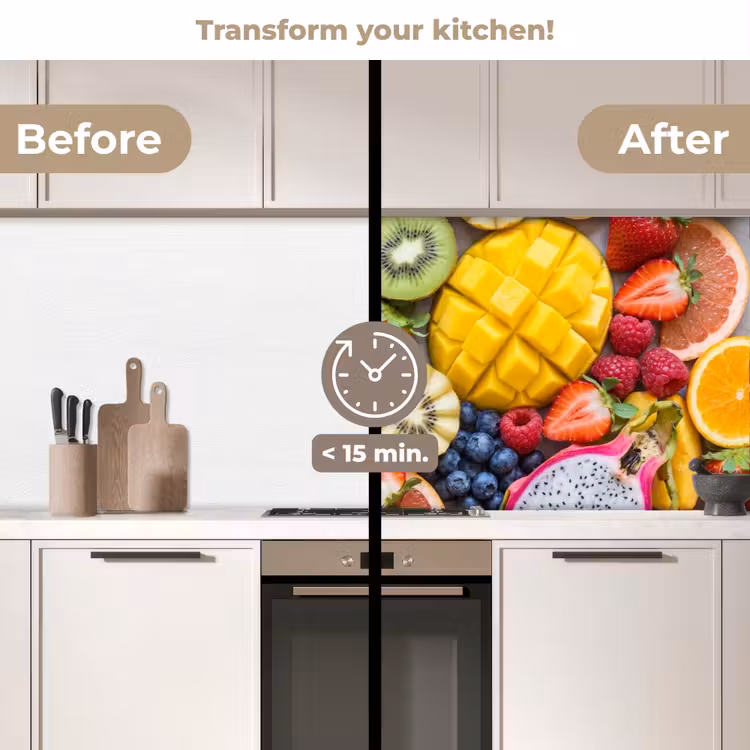 Kitchen splashback - Fruit - Sliced - Colorful - Food - Healthy — 3
