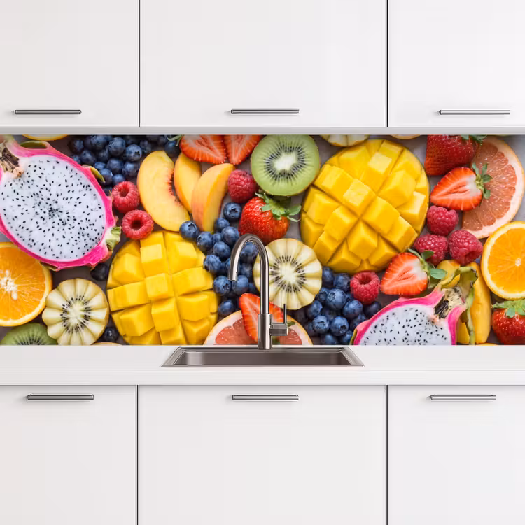 Kitchen splashback - Fruit - Sliced - Colorful - Food - Healthy — 4