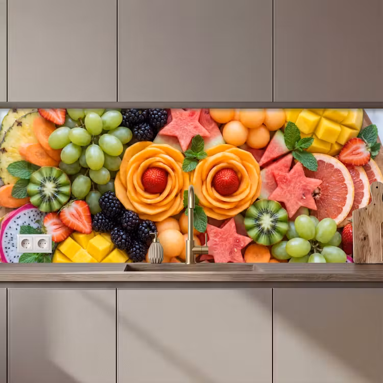 Kitchen splashback - Fruit - Variety - Colorful - Fresh - Food — 1