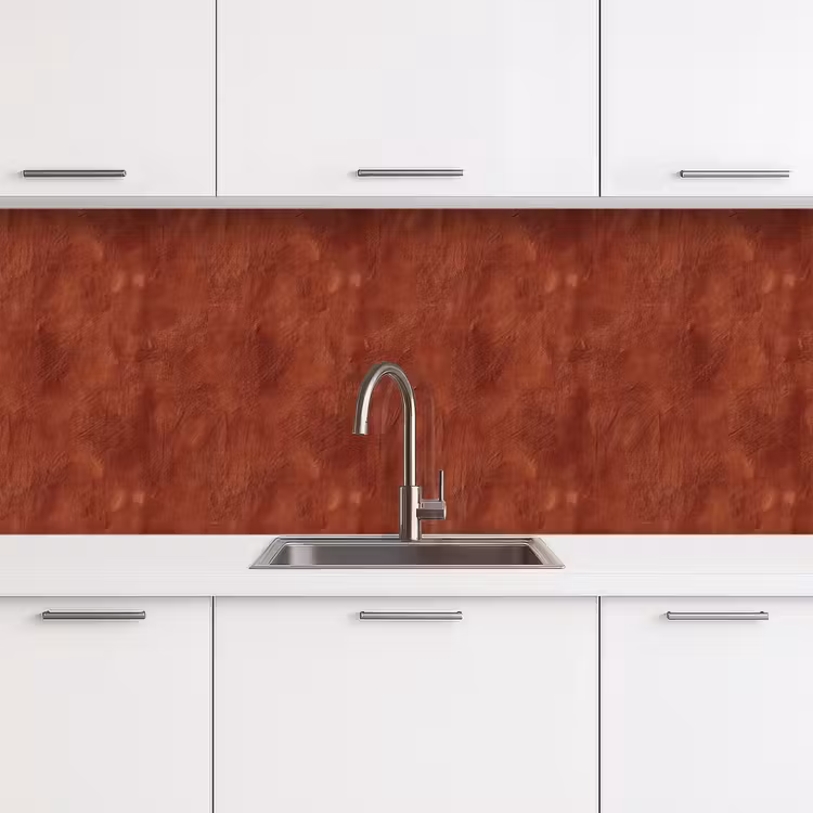 Kitchen splashback - Plasterwork - Texture  - Terracotta — 4
