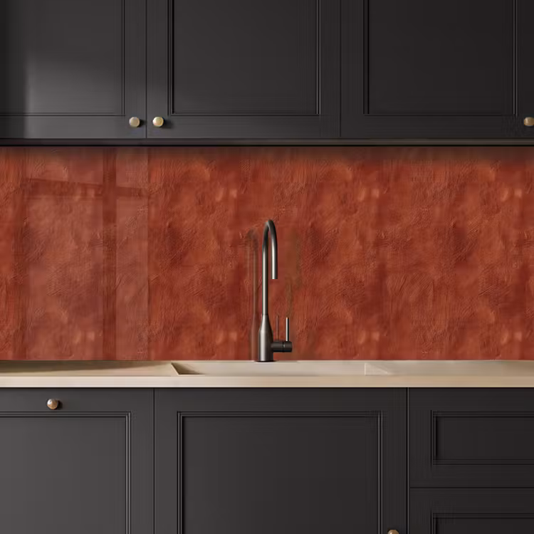 Kitchen splashback - Plasterwork - Texture  - Terracotta — 6