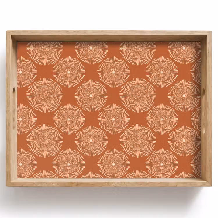 Tray - Circles - Graphic - Pattern - Terracotta — 1