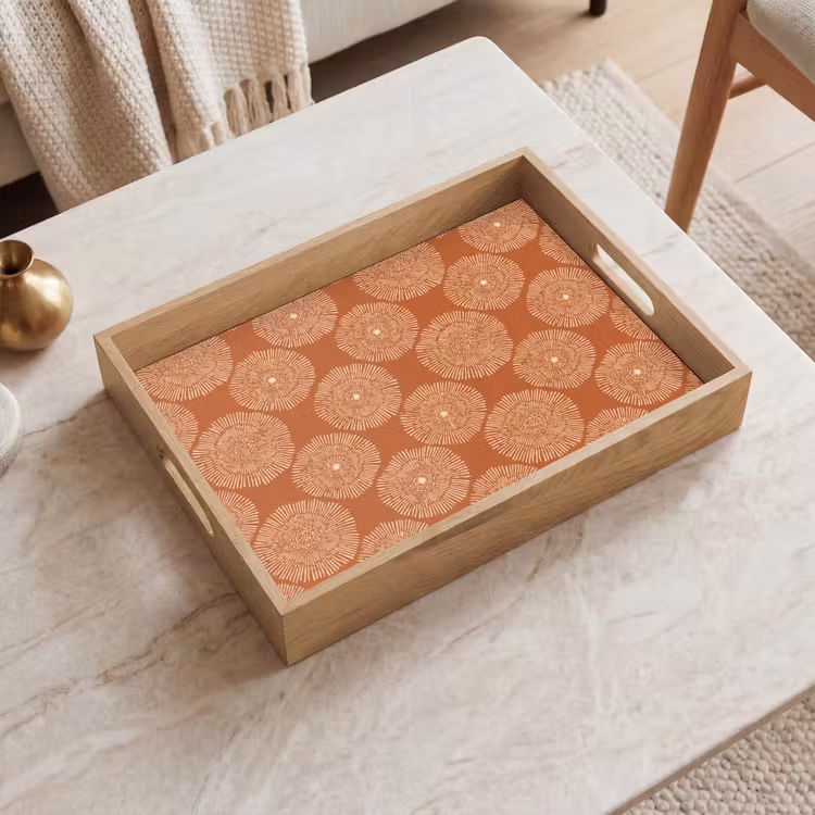 Tray - Circles - Graphic - Pattern - Terracotta — 2