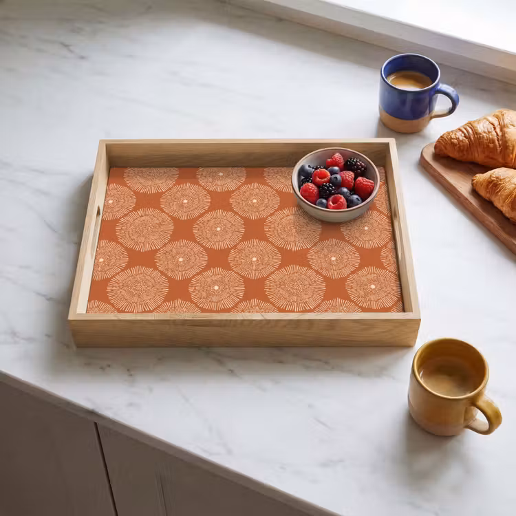 Tray - Circles - Graphic - Pattern - Terracotta — 3