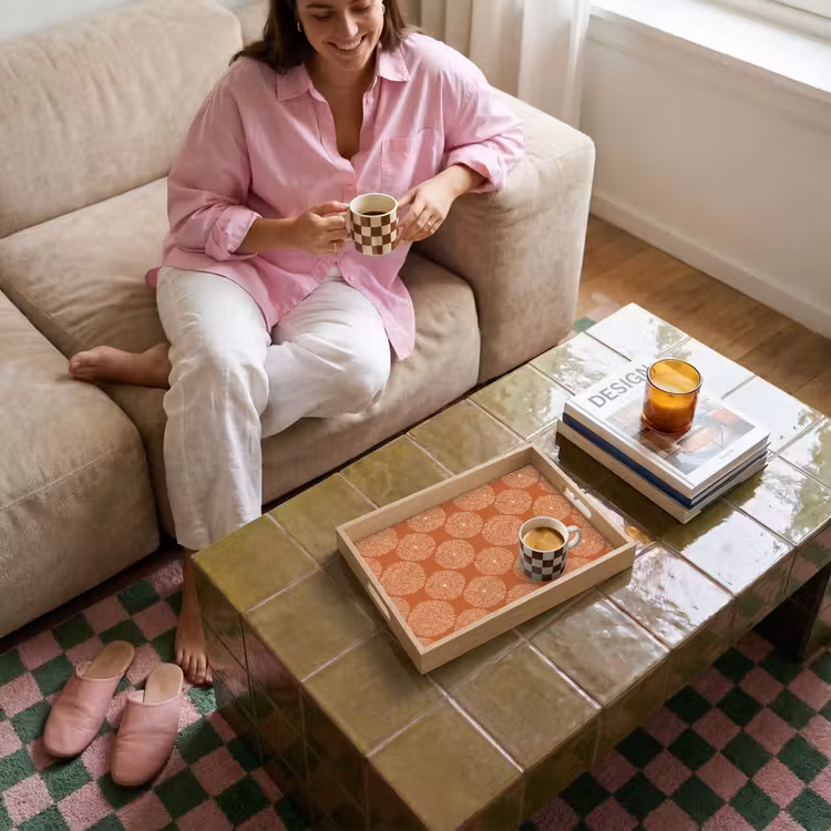 Tray - Circles - Graphic - Pattern - Terracotta — 4