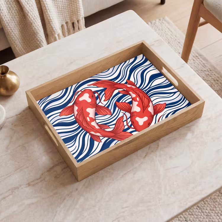 Tray - Fish - Water - Nature - Illustration - Red — 2