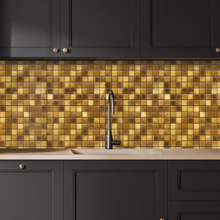 Kitchen splashback - Tiles - Mosaic - Luxury - Warm Gold — 6