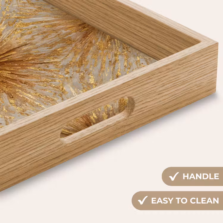 Tray - Explosion - Abstract - Gold - White — 9