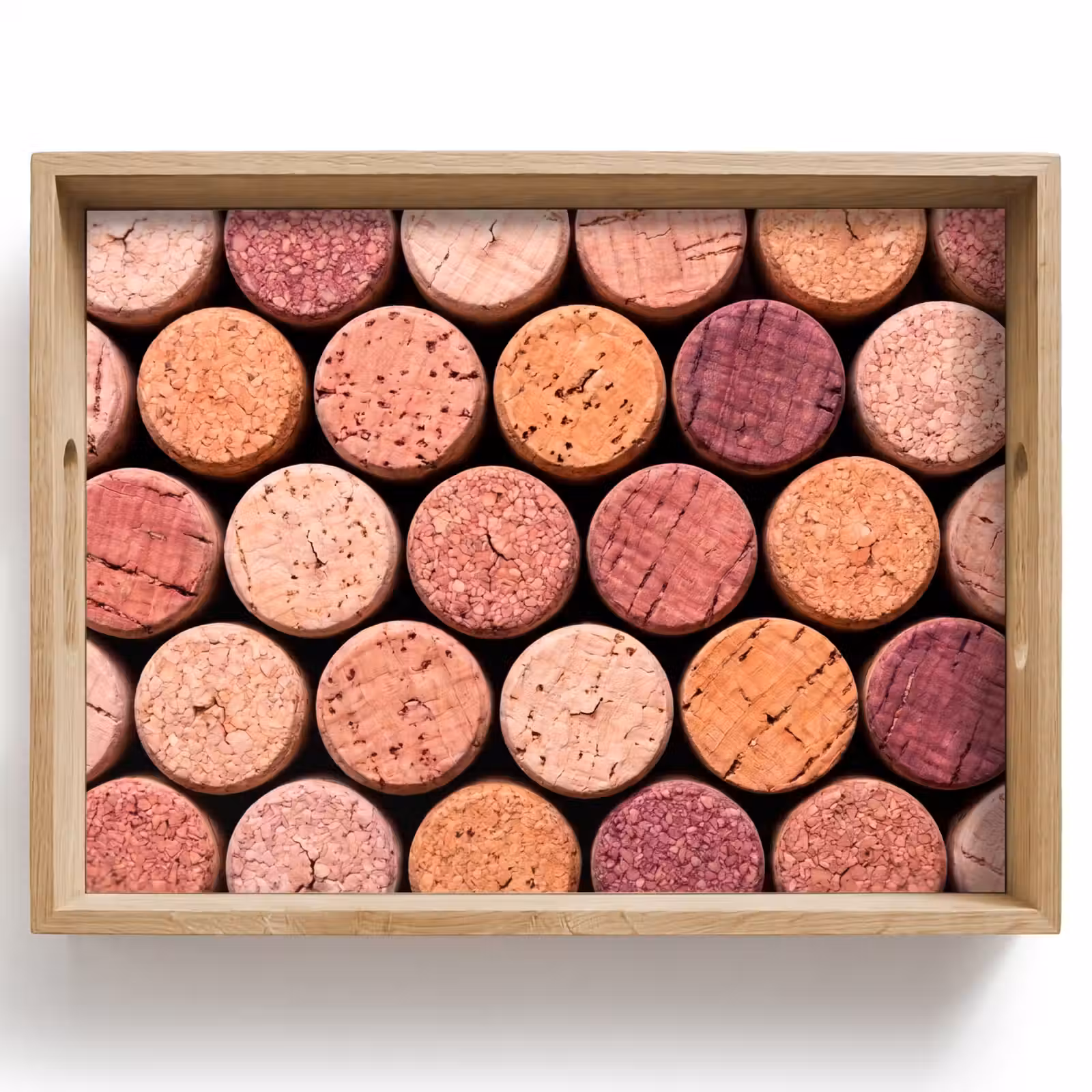 Tray - Cork - Pattern - Abstract - Modern - Red — 1