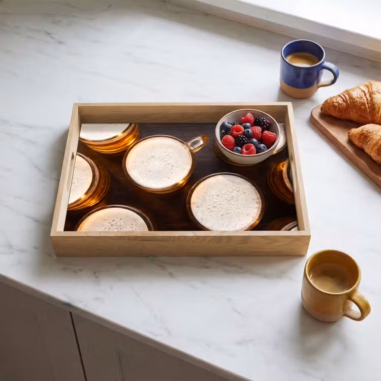 Tray - Beer - Glasses - Foam - Wood - Drink — 3