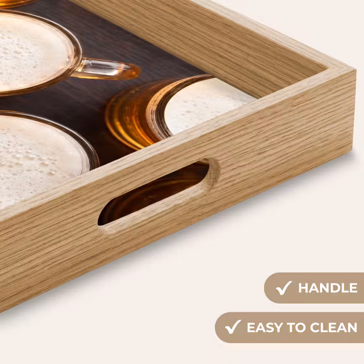 Tray - Beer - Glasses - Foam - Wood - Drink — 9