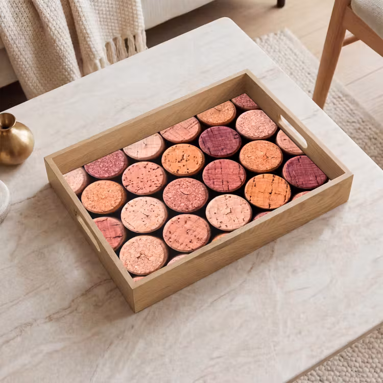 Tray - Cork - Pattern - Abstract - Modern - Red — 2