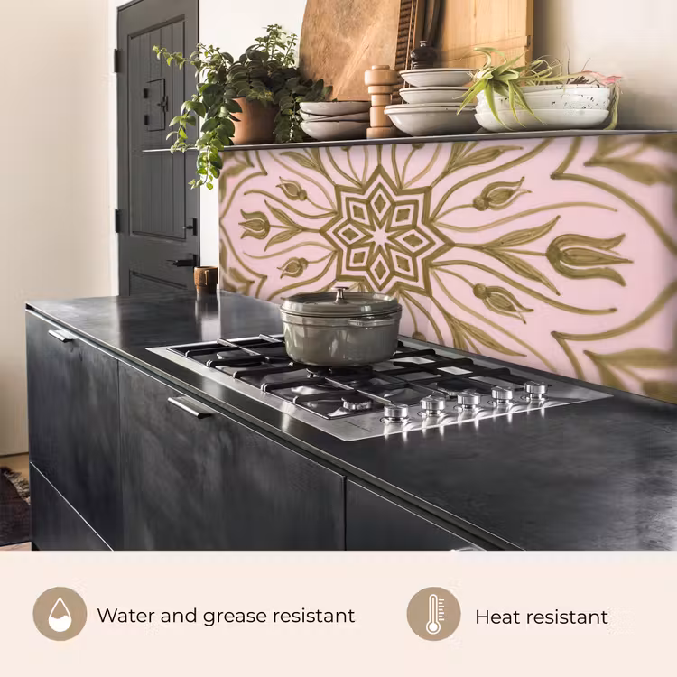 Kitchen splashback - Pattern - Mandala - Decoration - Abstract - Green — 5