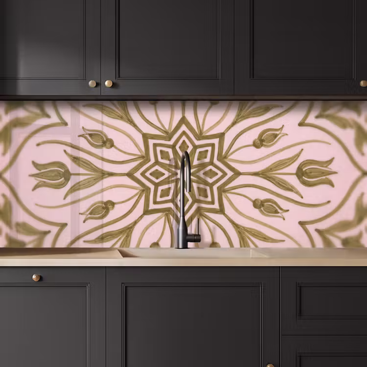 Kitchen splashback - Pattern - Mandala - Decoration - Abstract - Green — 6