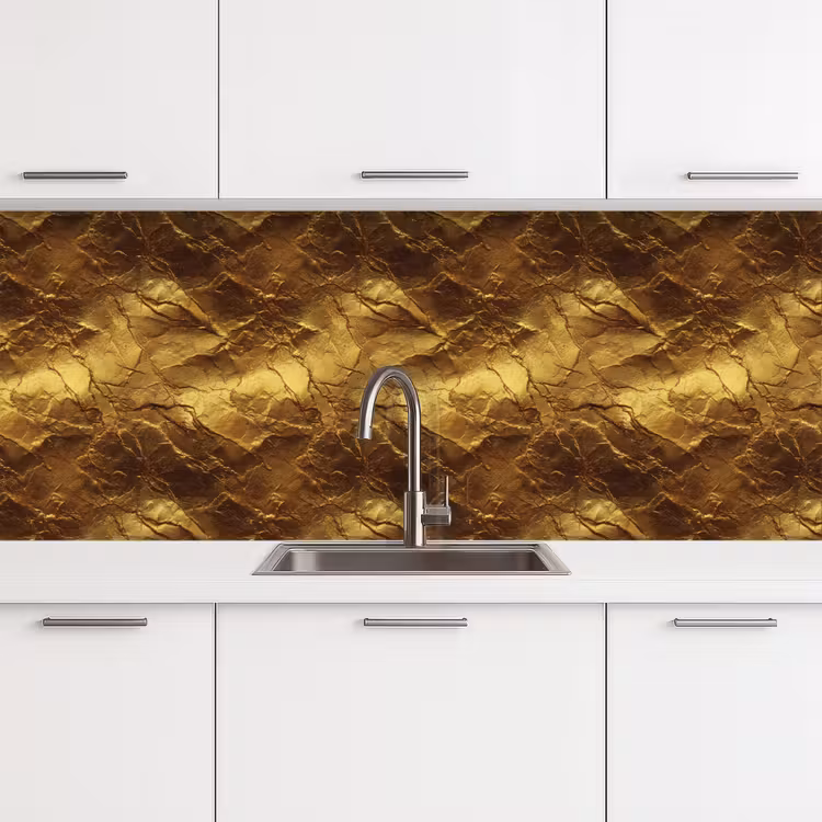 Kitchen splashback - Gold Leaf - Texture - Gold — 4