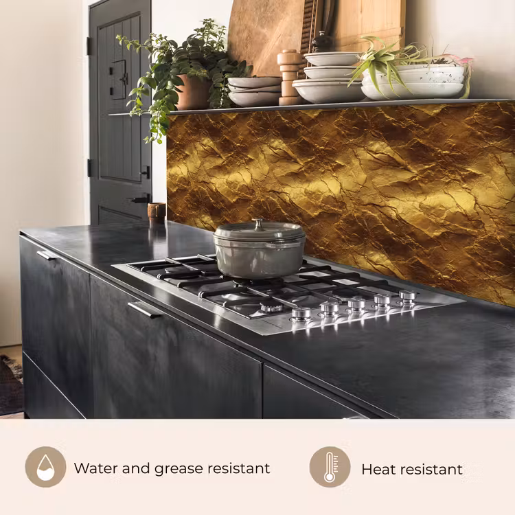 Kitchen splashback - Gold Leaf - Texture - Gold — 5