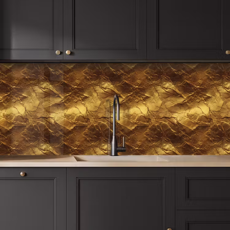 Kitchen splashback - Gold Leaf - Texture - Gold — 6