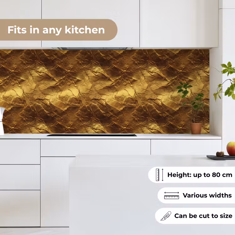 Kitchen splashback - Gold Leaf - Texture - Gold — 7