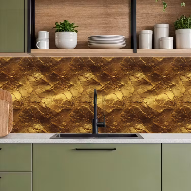 Kitchen splashback - Gold Leaf - Texture - Gold — 8