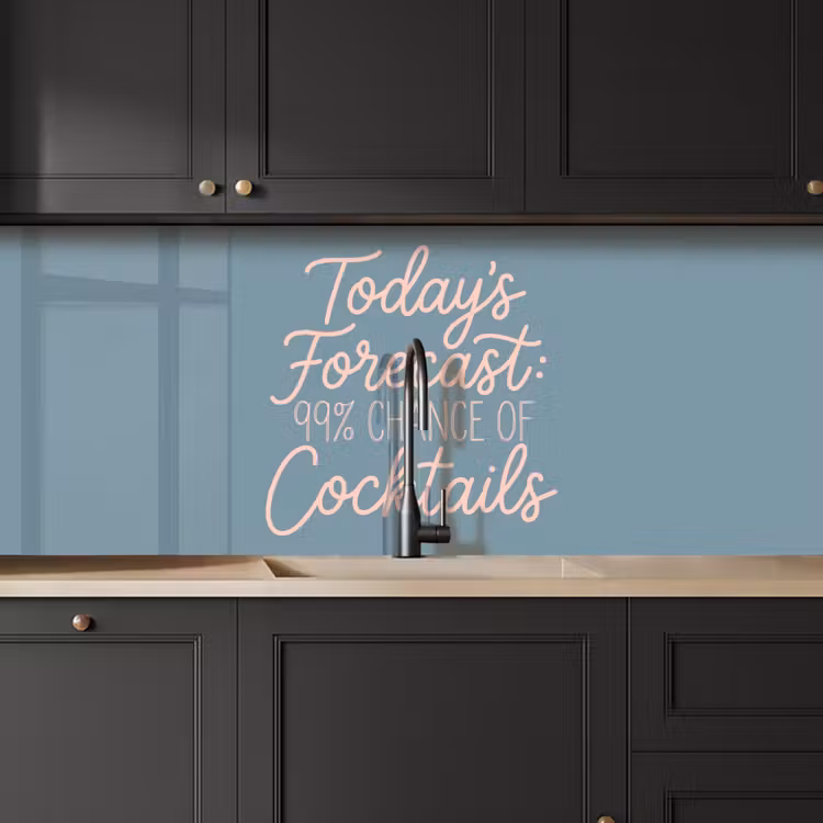 Kitchen splashback - Today's Forecast - Cocktails - Blue — 6