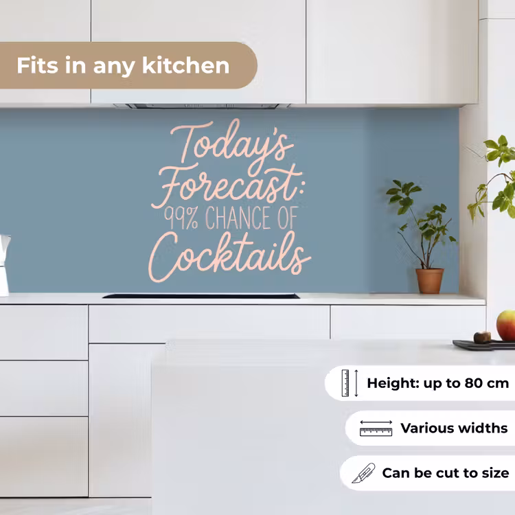 Kitchen splashback - Today's Forecast - Cocktails - Blue — 7