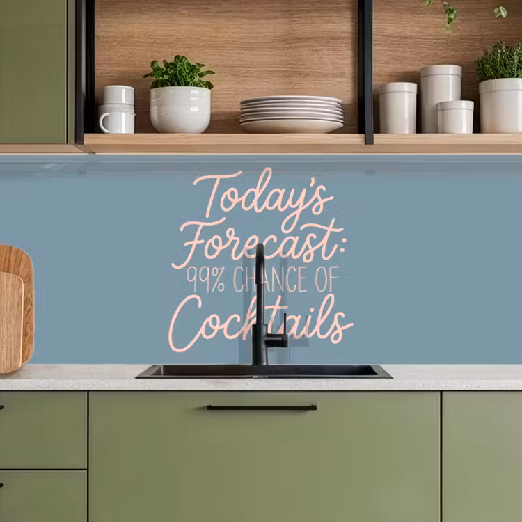 Kitchen splashback - Today's Forecast - Cocktails - Blue — 8