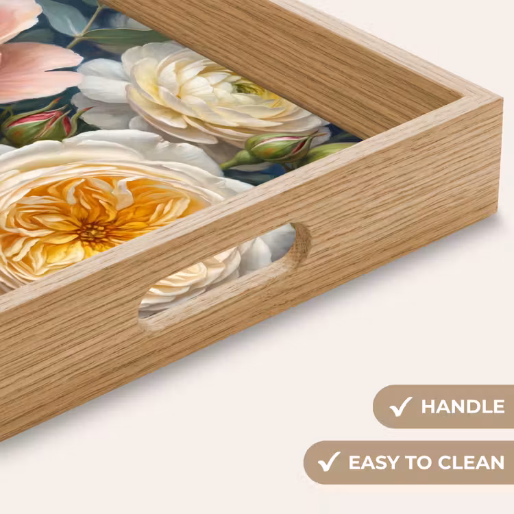 Tray - Flowers - Bouquet - Nature - Classic - Colorful — 9