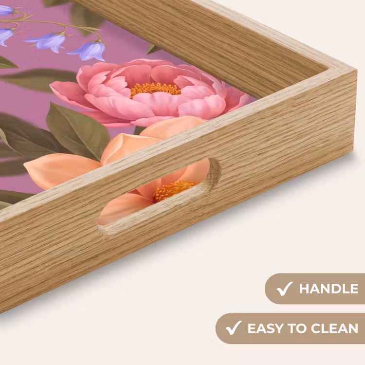 Tray - Flowers - Pattern - Illustration - Pink — 9