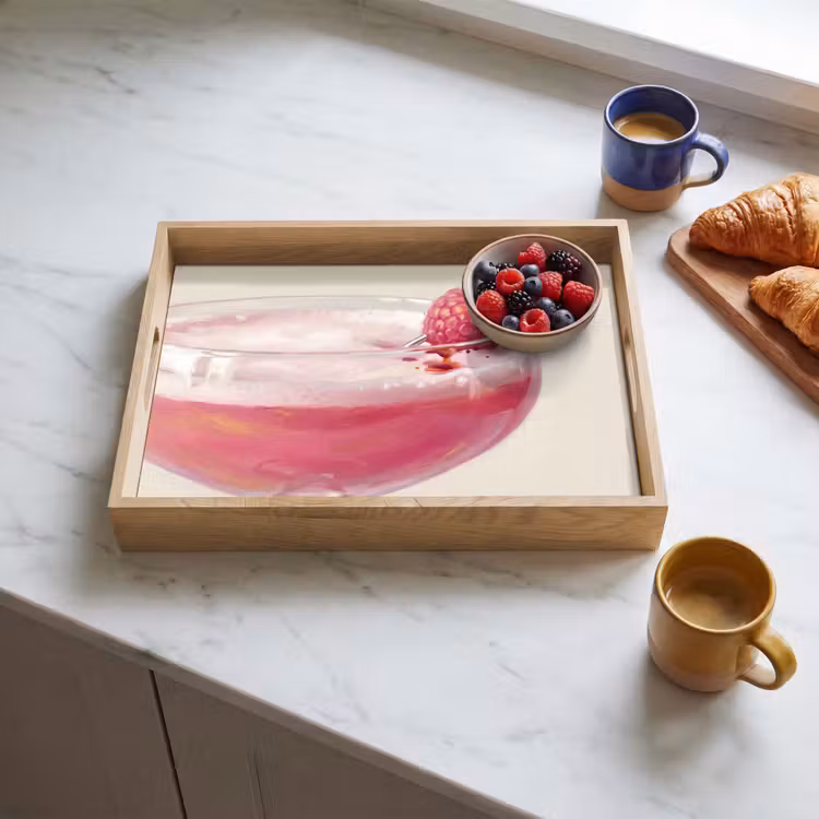 Tray - Cocktail - Raspberry - Drink - Modern - Pink — 3
