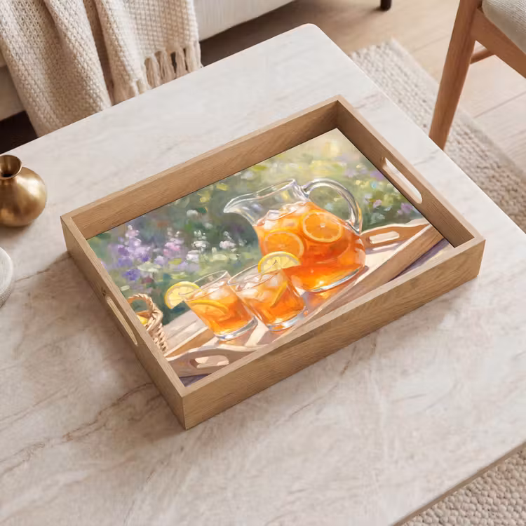 Tray - Drink - Lemon - Summer - Garden - Yellow — 2