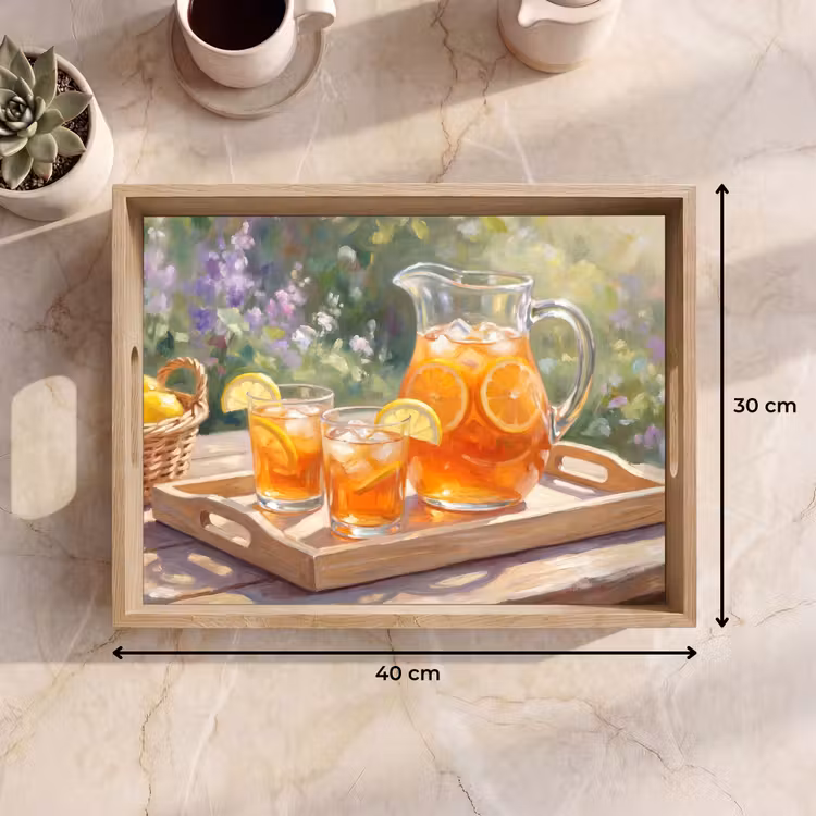 Tray - Drink - Lemon - Summer - Garden - Yellow — 8