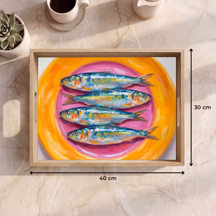 Tray - Fish - Four - Food - Modern - Colorful — 8