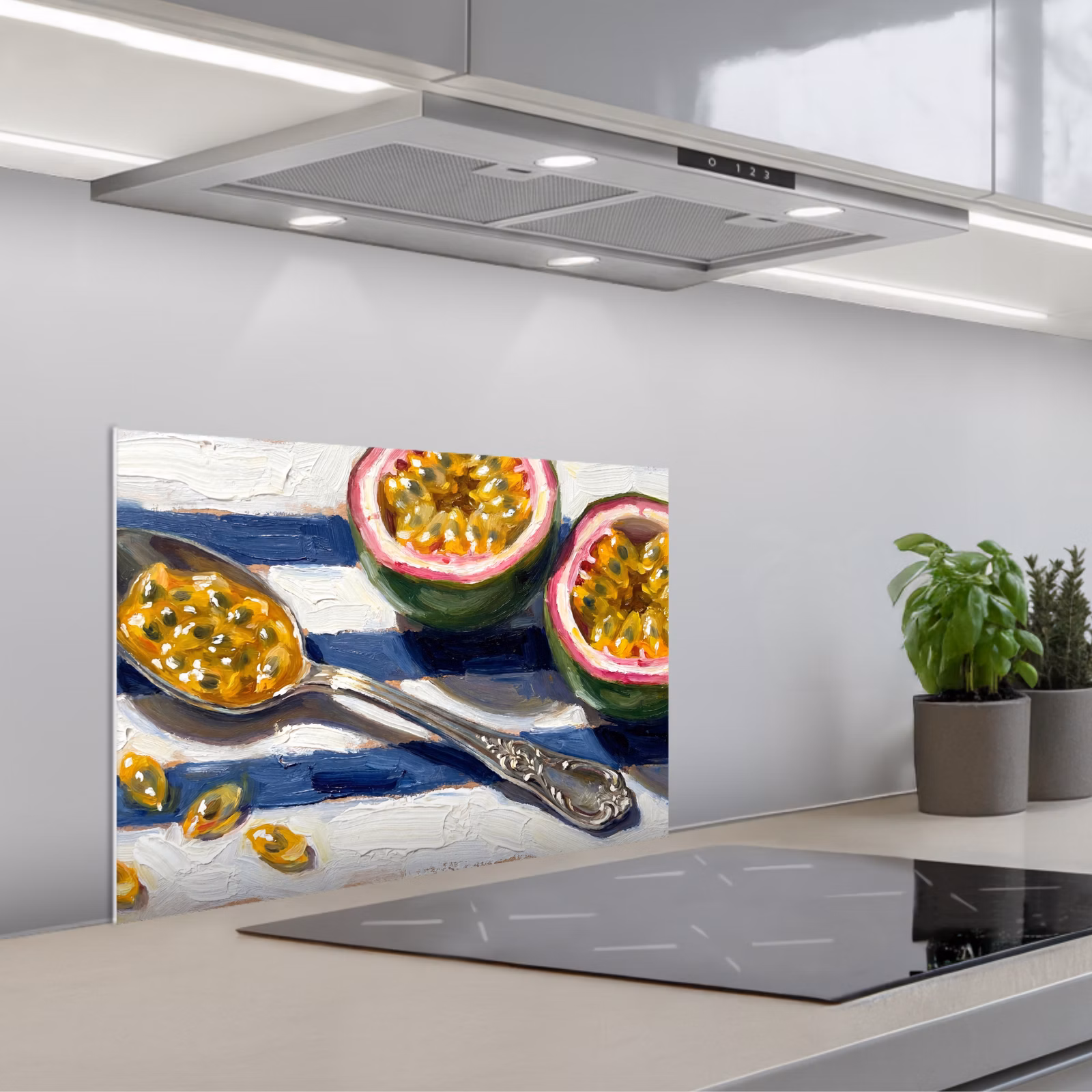 Kitchen splashback for hob - Food - Passion Fruit - Tropical - Modern - Colorful — 1