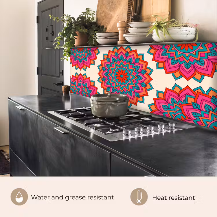 Kitchen splashback - Mandala - Pattern - Abstract - Colorful - Modern — 5