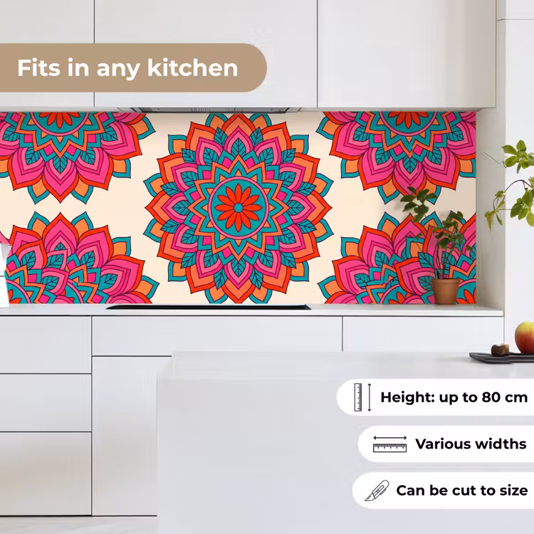 Kitchen splashback - Mandala - Pattern - Abstract - Colorful - Modern — 7