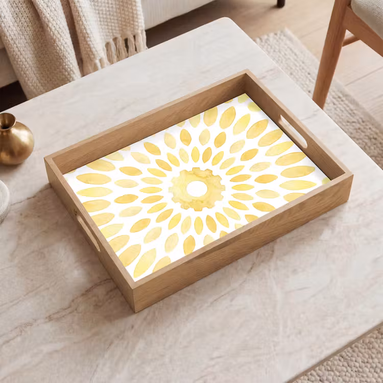 Tray - Abstract - Geometric - Radiant - Yellow — 2