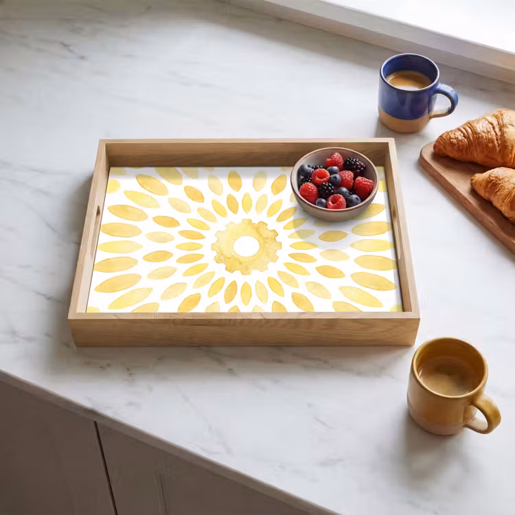 Tray - Abstract - Geometric - Radiant - Yellow — 3